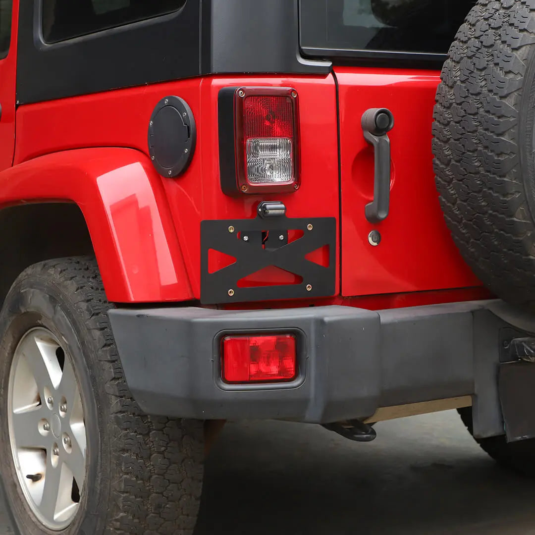 For 2007-2018 Jeep Wrangler JK Rear License Plate Seat Bracket Accessories