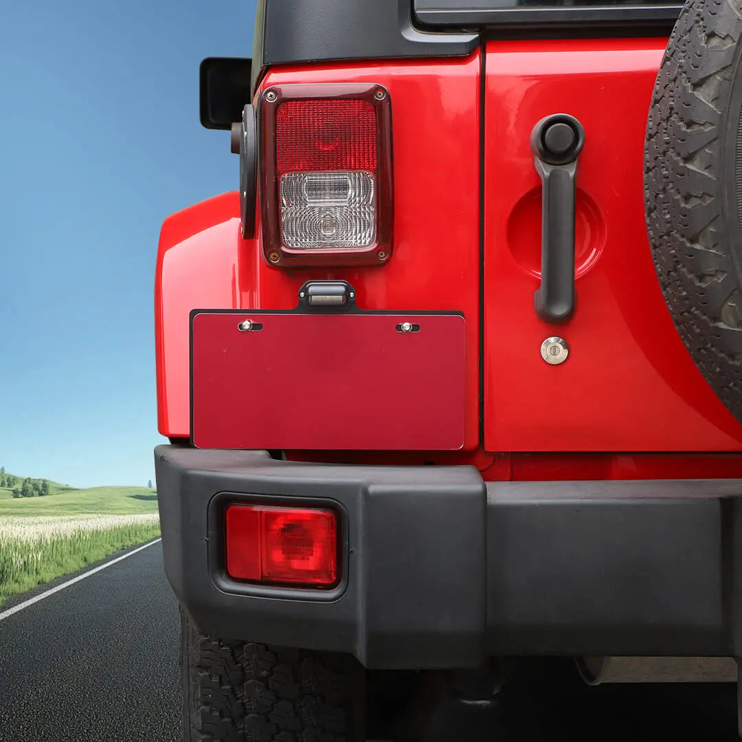 For 2007-2018 Jeep Wrangler JK Rear License Plate Seat Bracket Accessories