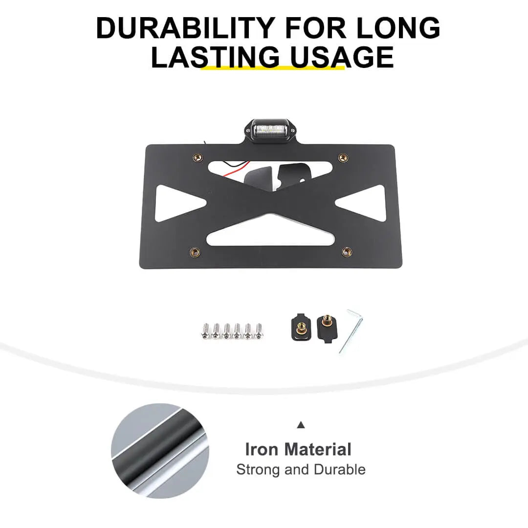 For 2007-2018 Jeep Wrangler JK Rear License Plate Seat Bracket Accessories