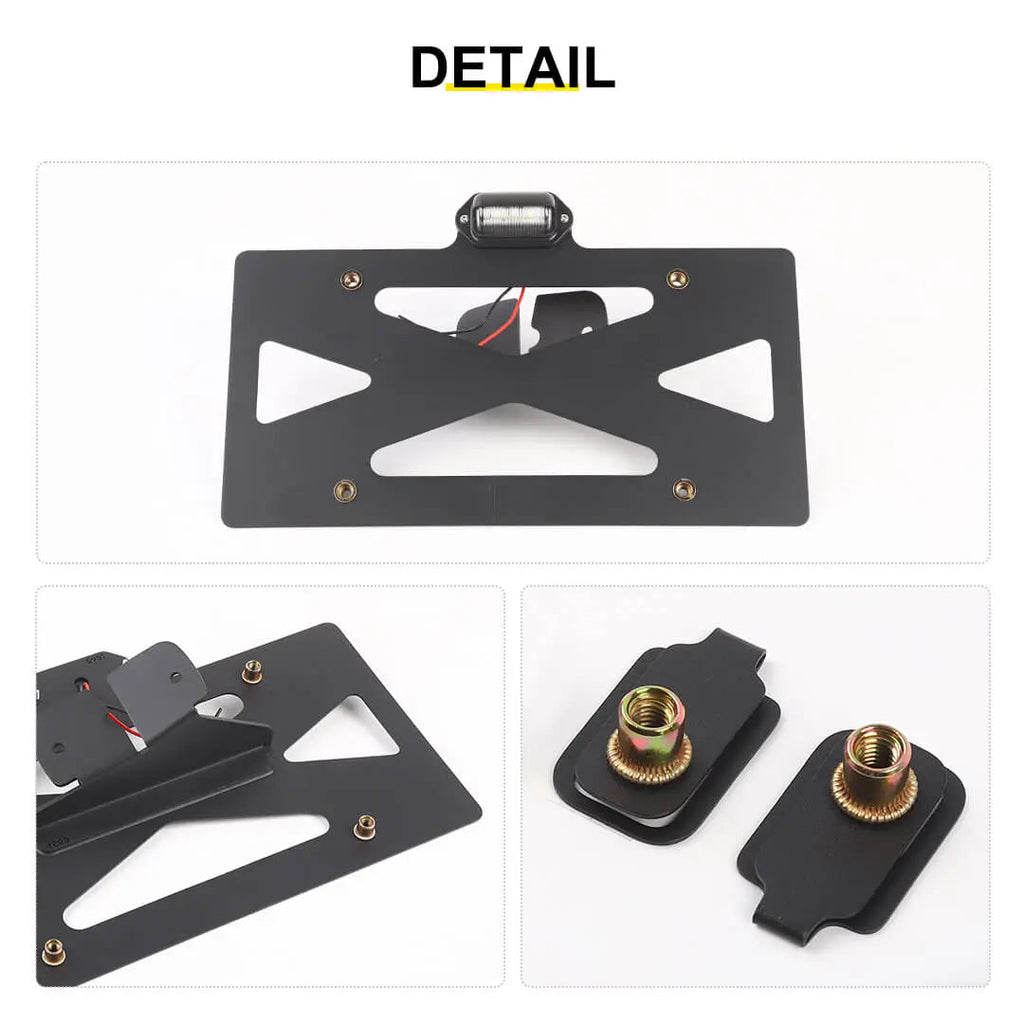 For 2007-2018 Jeep Wrangler JK Rear License Plate Seat Bracket Accessories