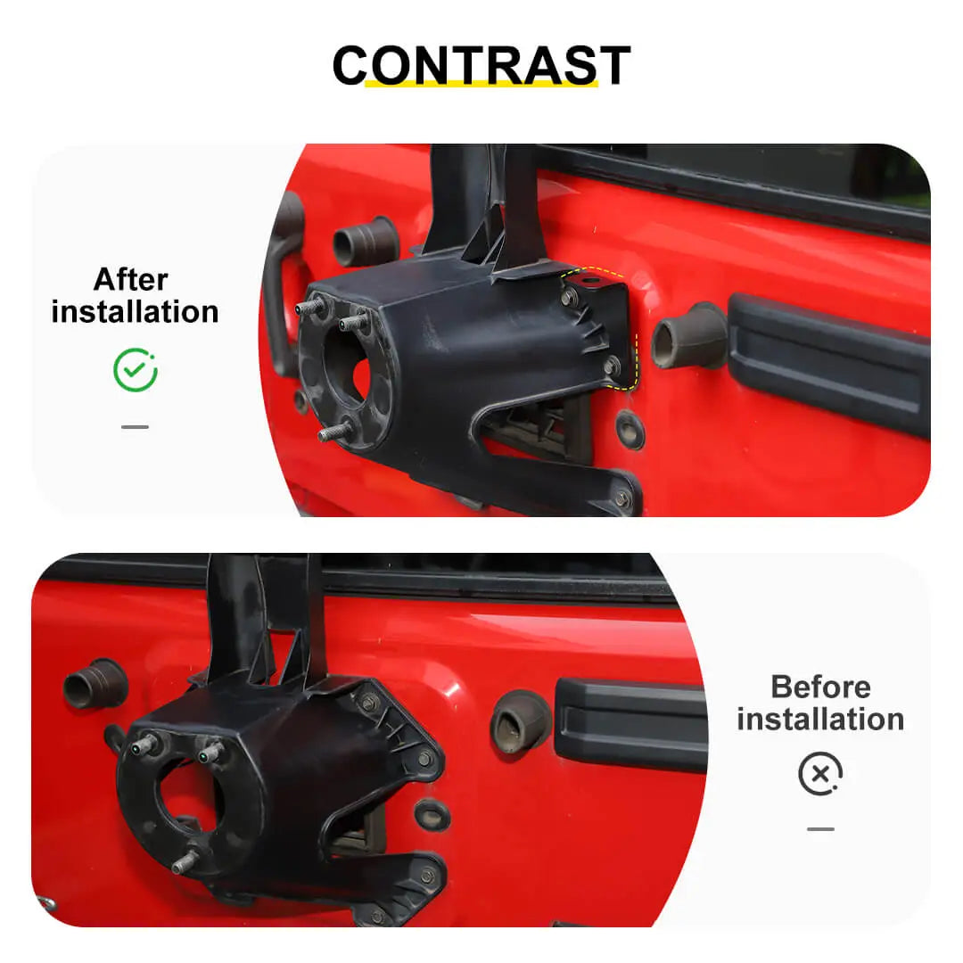 For 2007-2018 Jeep Wrangler JK Rear Tailgate CB Antenna Mount Brackets