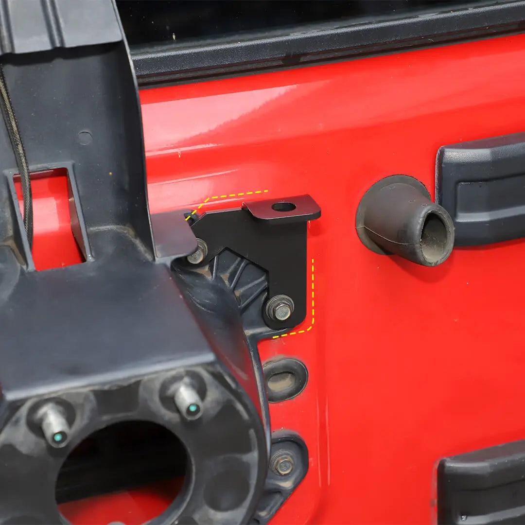 For 2007-2018 Jeep Wrangler JK Rear Tailgate CB Antenna Mount Brackets