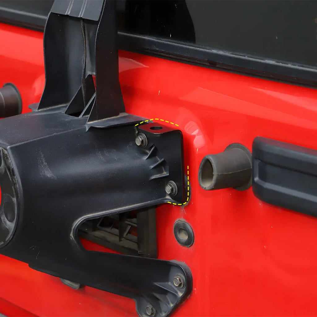 For 2007-2018 Jeep Wrangler JK Rear Tailgate CB Antenna Mount Brackets