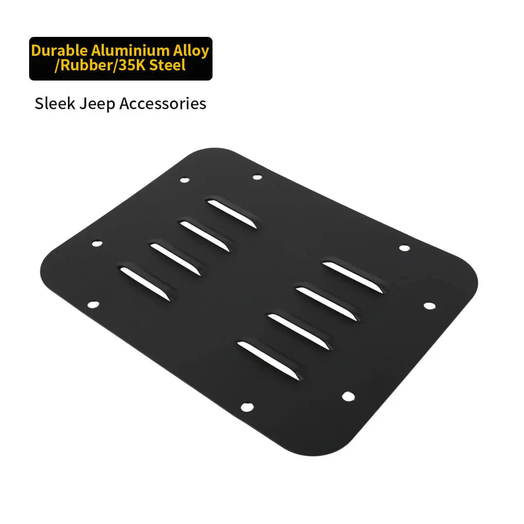 For 2007-2018 Jeep Wrangler JK Rear Tailgate Exhaust Plate & Rubber Plug Screw Trim
