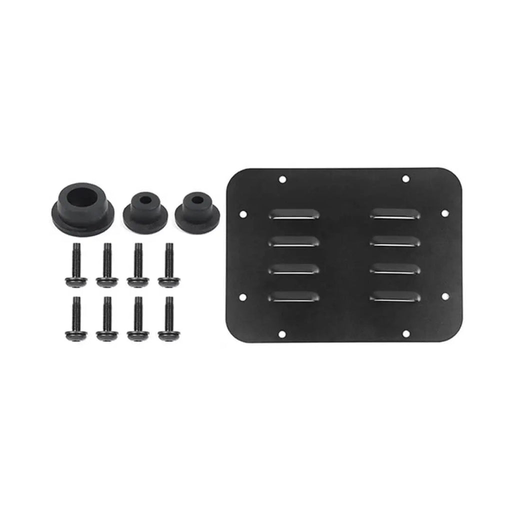 For 2007-2018 Jeep Wrangler JK Rear Tailgate Exhaust Plate & Rubber Plug Screw Trim