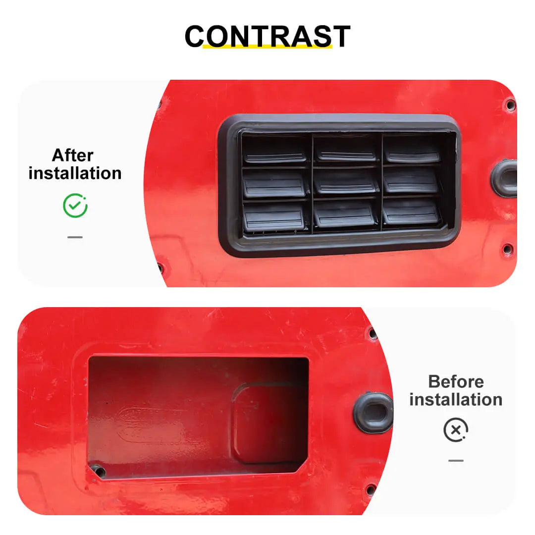 For 2007-2018 Jeep Wrangler JK Rear Tailgate Tail Gate Vent Grille Trim Cover