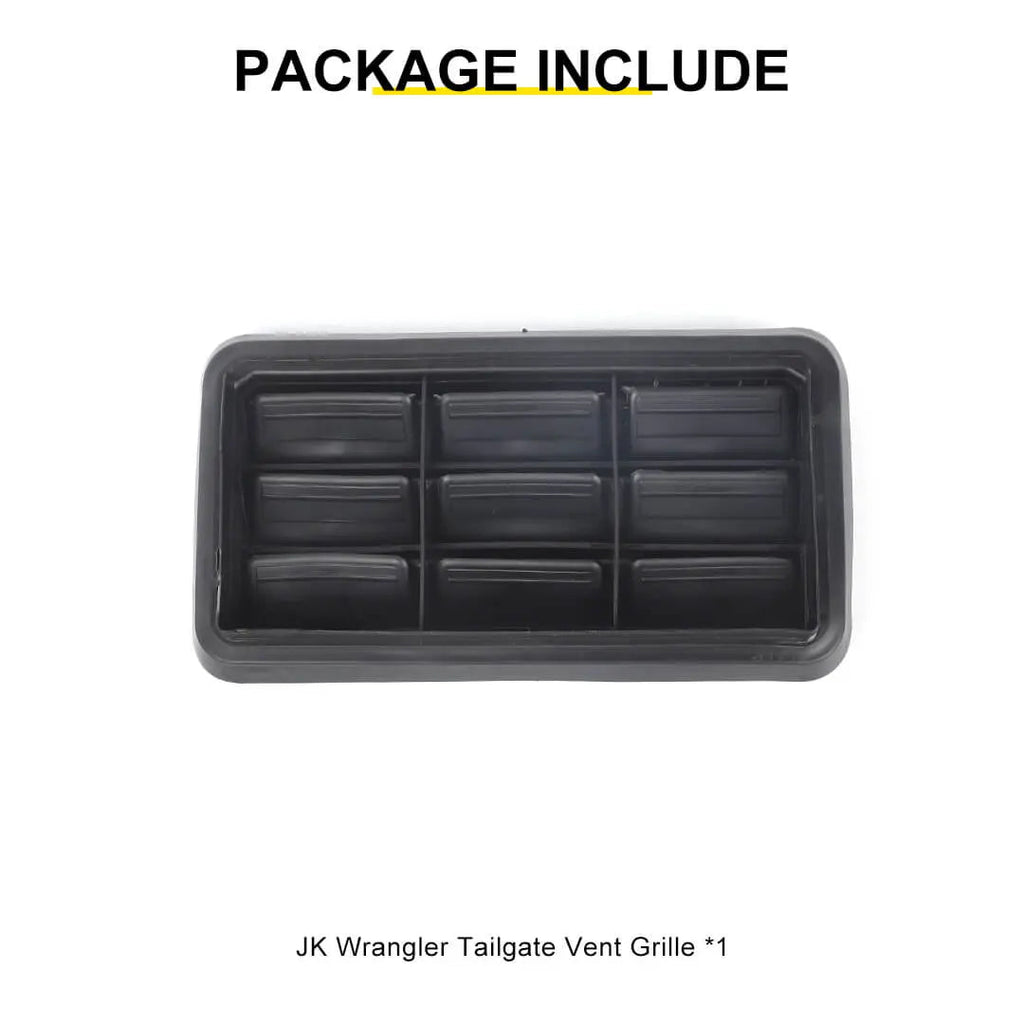 For 2007-2018 Jeep Wrangler JK Rear Tailgate Tail Gate Vent Grille Trim Cover