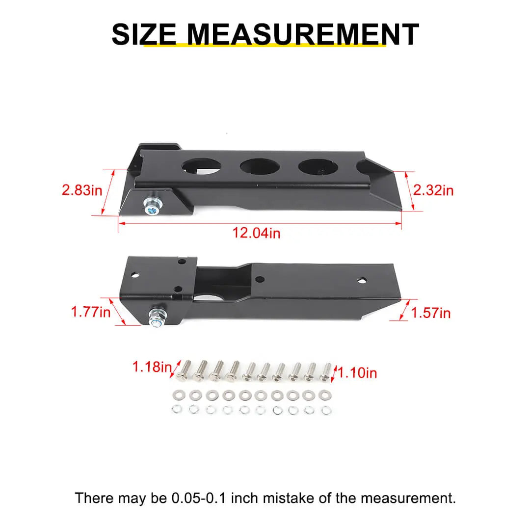 For 2007-2018 Jeep Wrangler JK Rear Trunk Heavy Duty Steel Tailgate Hinge Set (2 pcs)