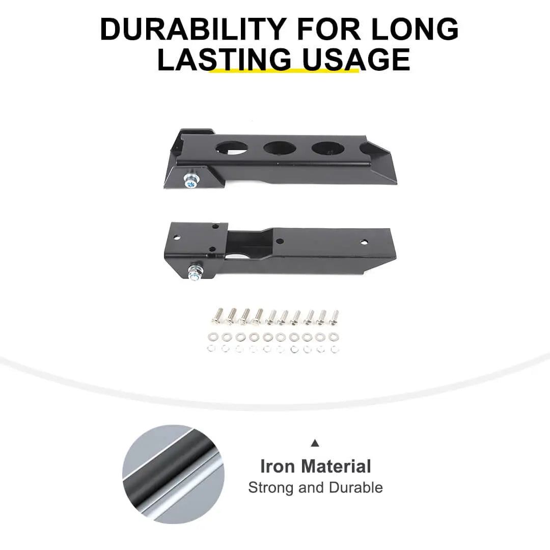 For 2007-2018 Jeep Wrangler JK Rear Trunk Heavy Duty Steel Tailgate Hinge Set (2 pcs)