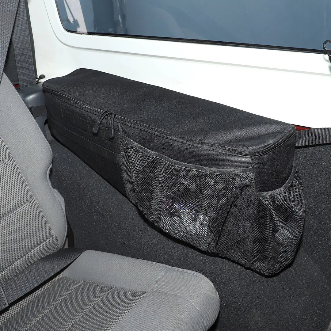 For 2007-2018 Jeep Wrangler JK Rear Trunk Organizer Rear Cargo Storage Side Bag (2 pcs)