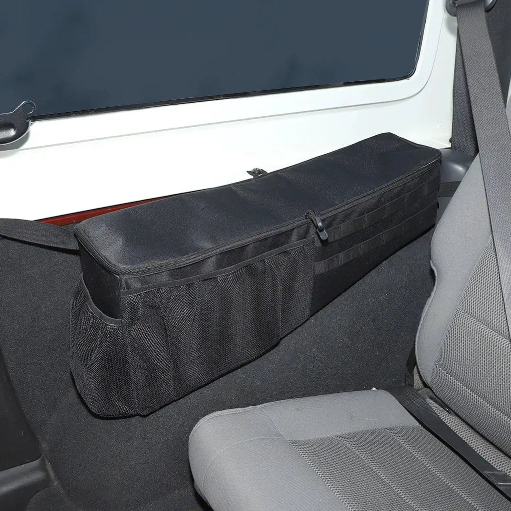 For 2007-2018 Jeep Wrangler JK Rear Trunk Organizer Rear Cargo Storage Side Bag (2 pcs)