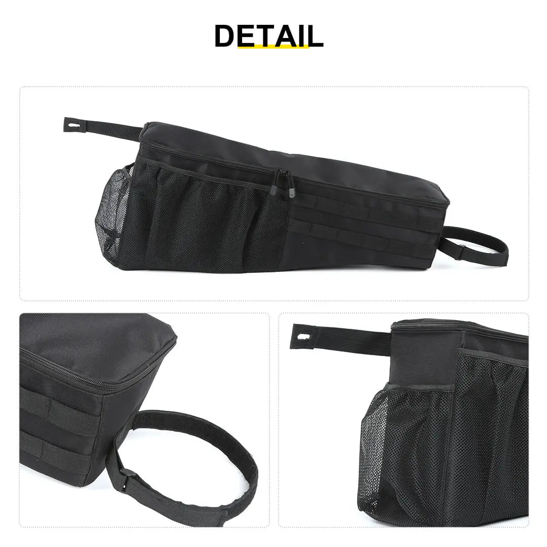 For 2007-2018 Jeep Wrangler JK Rear Trunk Organizer Rear Cargo Storage Side Bag (2 pcs)