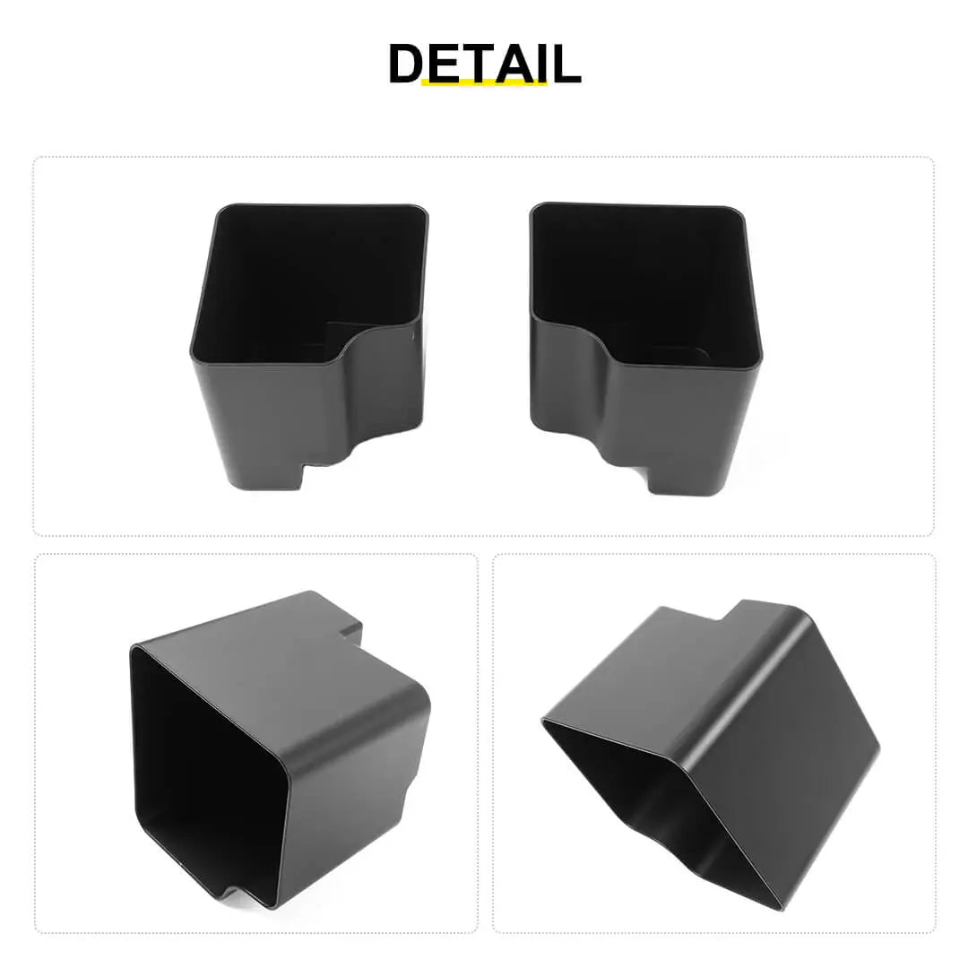 For 2007-2018 Jeep Wrangler JK Rear Trunk Seat Both Side Storage Box (2 pcs)