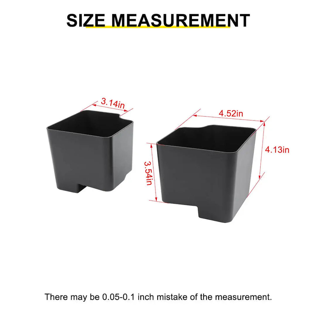 For 2007-2018 Jeep Wrangler JK Rear Trunk Seat Both Side Storage Box (2 pcs)