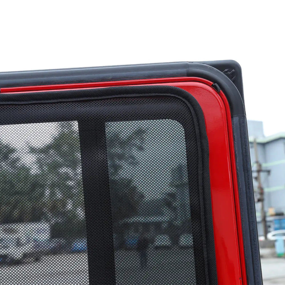 For 2007-2018 Jeep Wrangler JK Rear Window SunShade Bug Insect Screen Mesh 2pcs