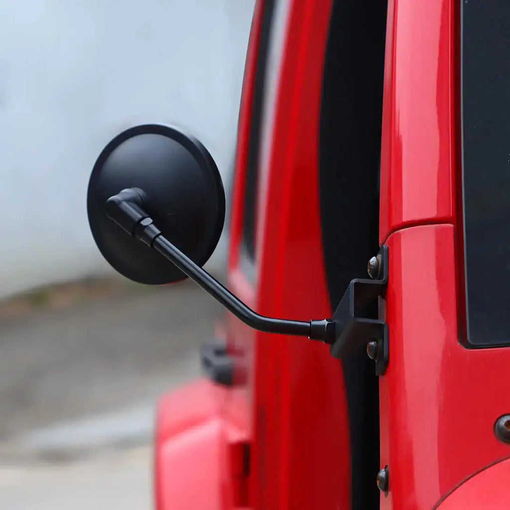 For 2007-2018 Jeep Wrangler JK Side Mirrors Doorless A-Pillar Mount Rear View Mirror (2 pcs)
