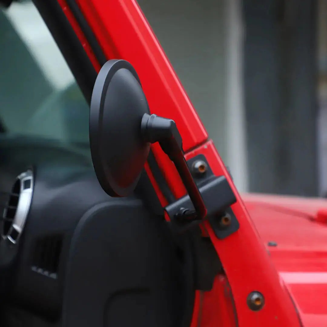 For 2007-2018 Jeep Wrangler JK Side Mirrors Doorless A-Pillar Mount Rear View Mirror (2 pcs)