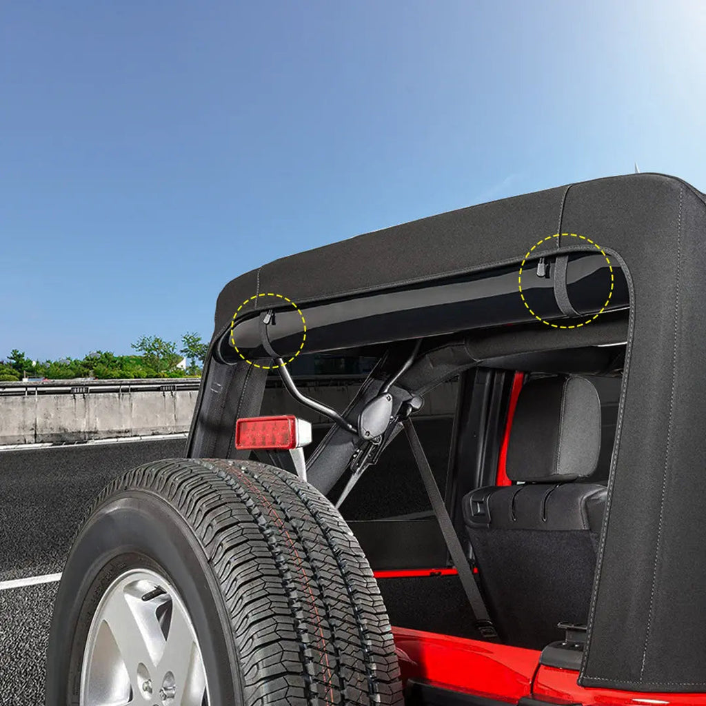 For 2007-2018 Jeep Wrangler JK Soft Top Straps Tie Down Straps（4 pcs）
