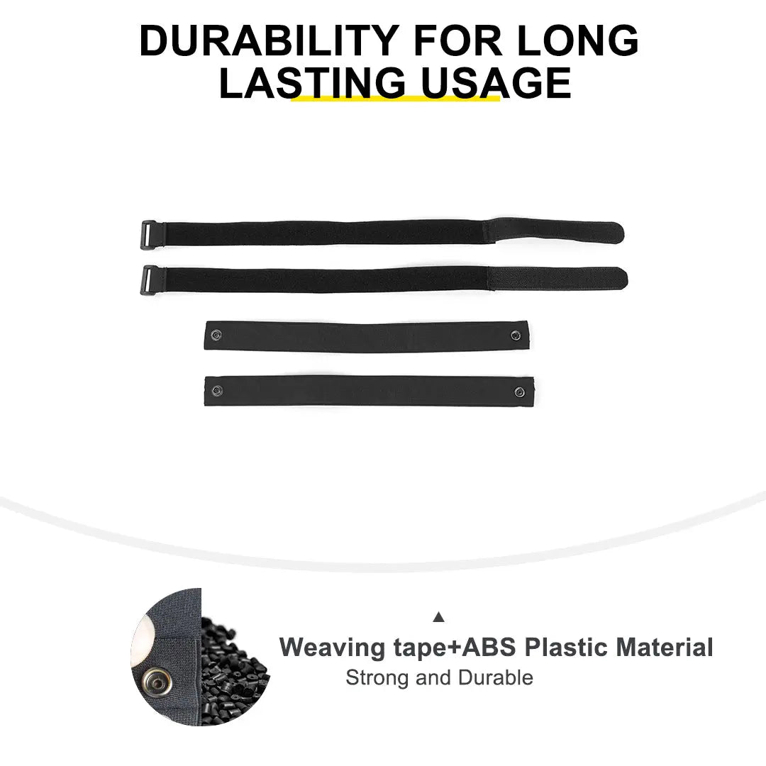 For 2007-2018 Jeep Wrangler JK Soft Top Straps Tie Down Straps（4 pcs）