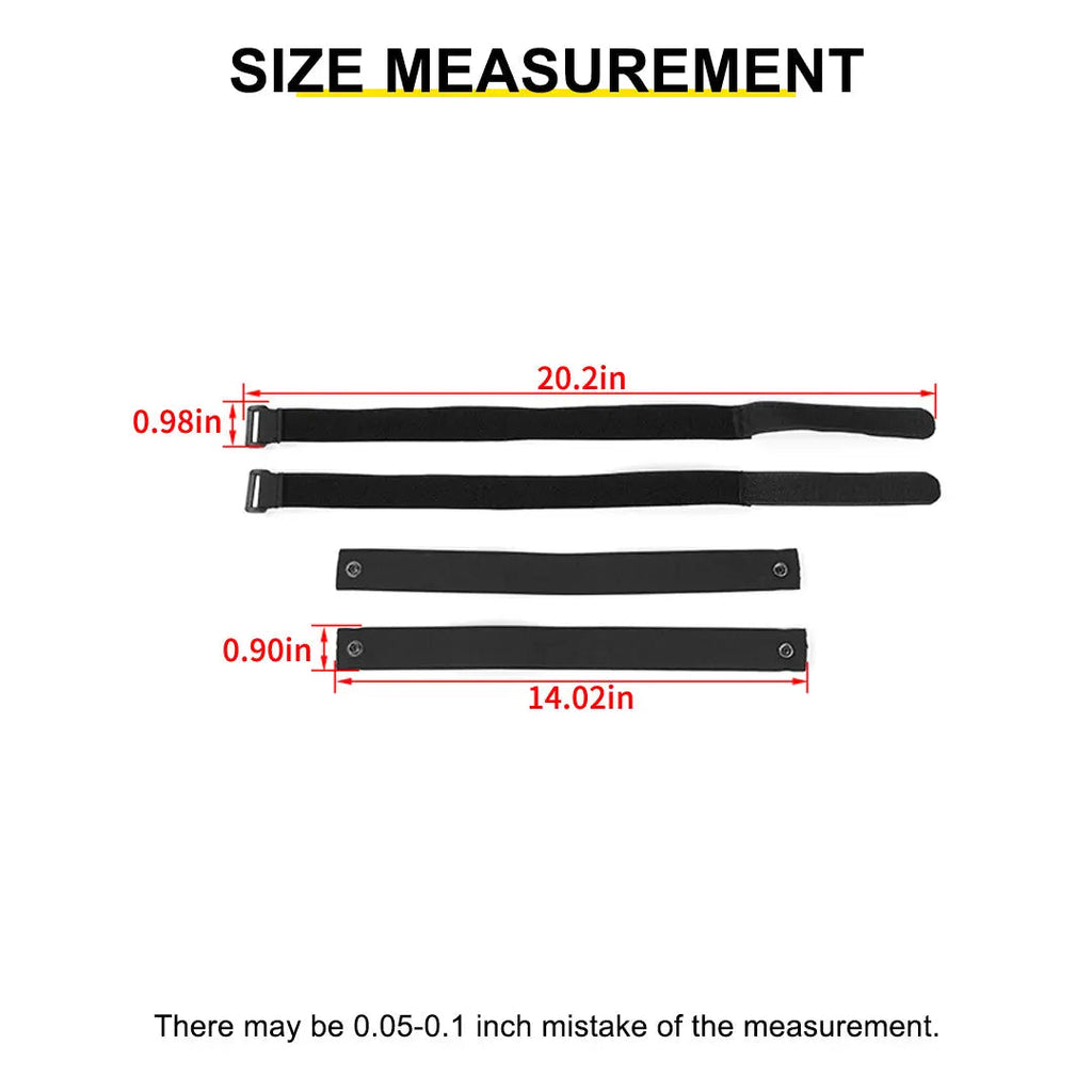 For 2007-2018 Jeep Wrangler JK Soft Top Straps Tie Down Straps（4 pcs）