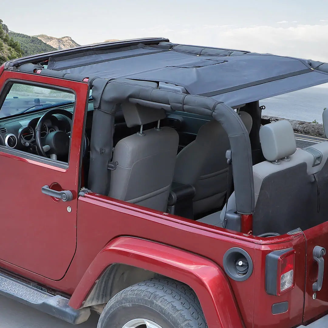 For 2007-2018 Jeep Wrangler JK Sunshade Top Car Bed Rest Roof Hammock Accessories