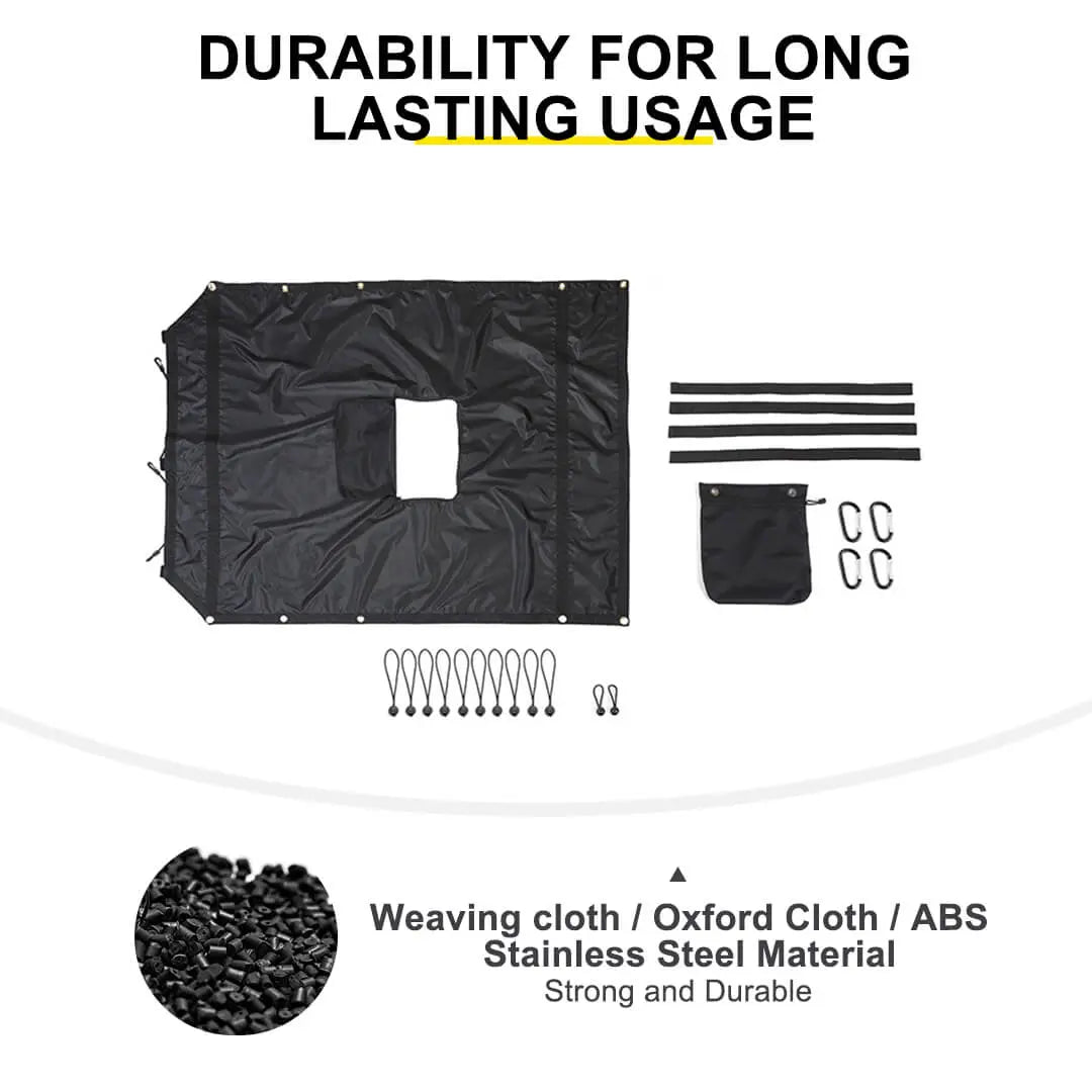 For 2007-2018 Jeep Wrangler JK Sunshade Top Car Bed Rest Roof Hammock Accessories