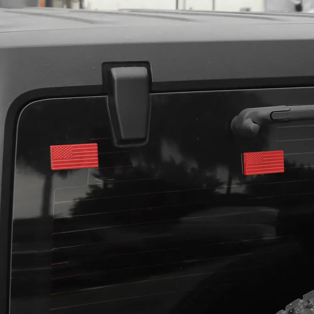 For 2007-2018 Jeep Wrangler JK Tailgate Rear Glass Door Decorative Cover
