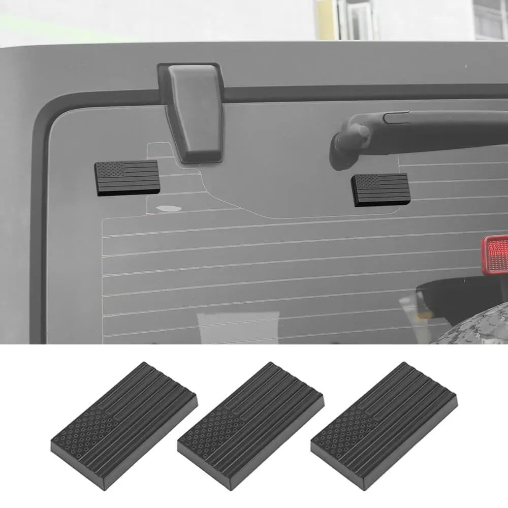 For 2007-2018 Jeep Wrangler JK Tailgate Rear Glass Door Decorative Cover
