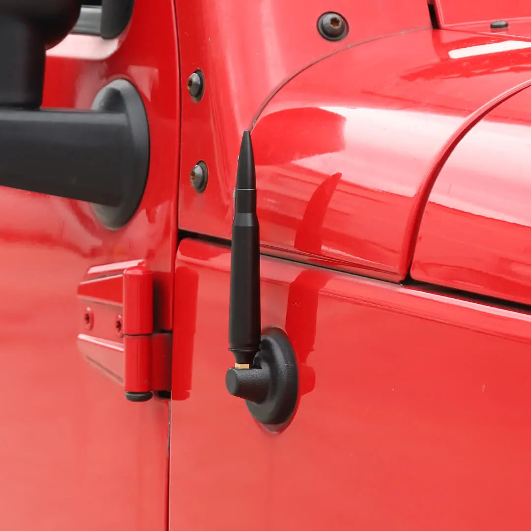 For 2007-2018 Jeep Wrangler JK & 2018-2023 JL JT Bullet Style Cal Short Antenna Mast Accessories
