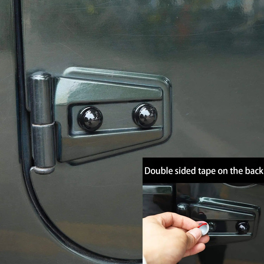 For 2007-2018 Jeep Wrangler JK & Unlimited 4 Door 20PCS Engine Hood Hinge & Door Hinge Screw Cap Trim Covers