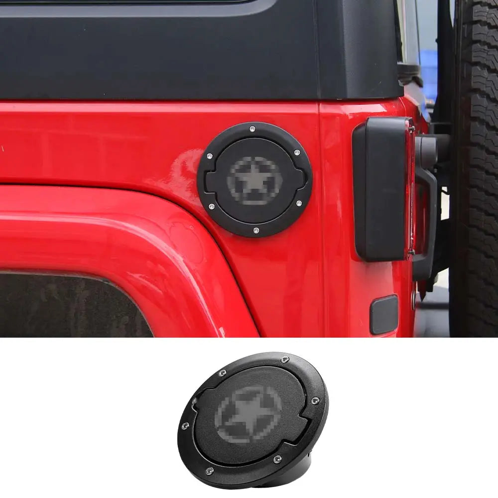 For 2007-2018 Jeep Wrangler JK & Unlimited Fuel Filler Door Cover Gas Cap Exterior Accessories