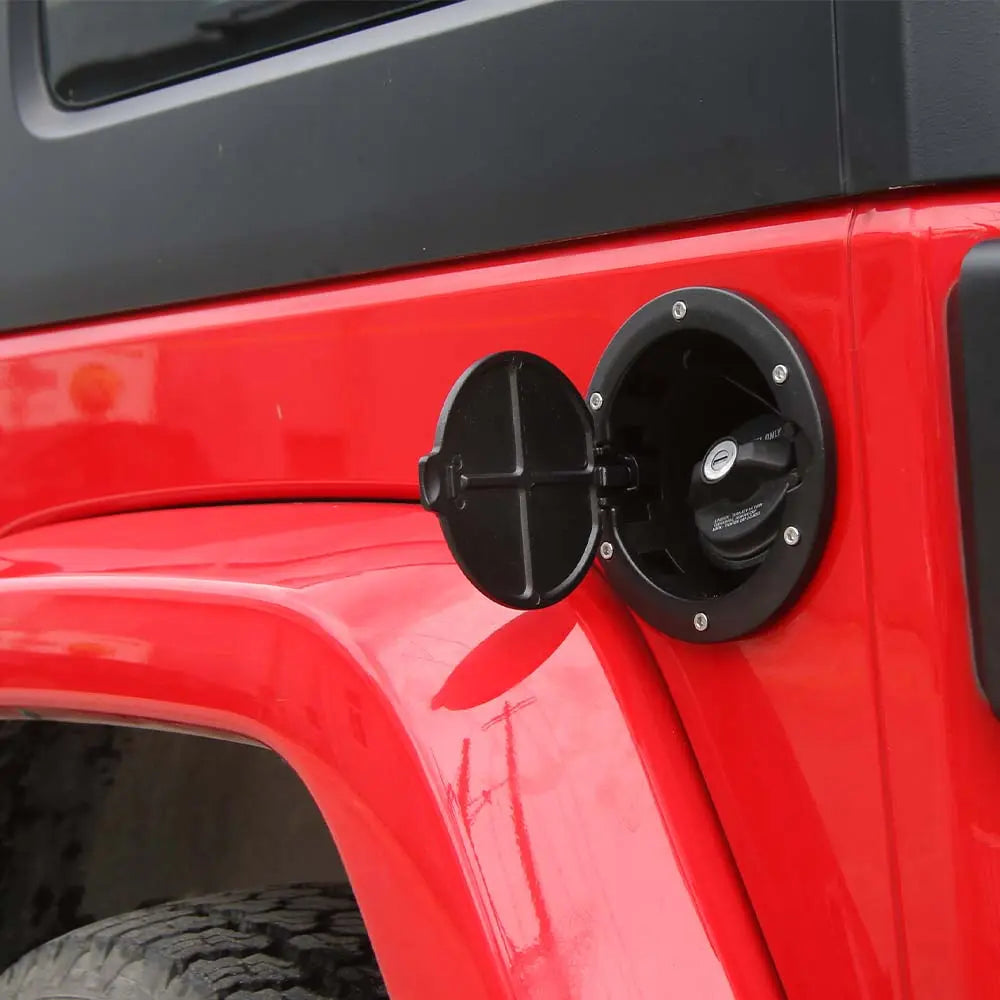 For 2007-2018 Jeep Wrangler JK & Unlimited Fuel Filler Door Cover Gas Cap Exterior Accessories
