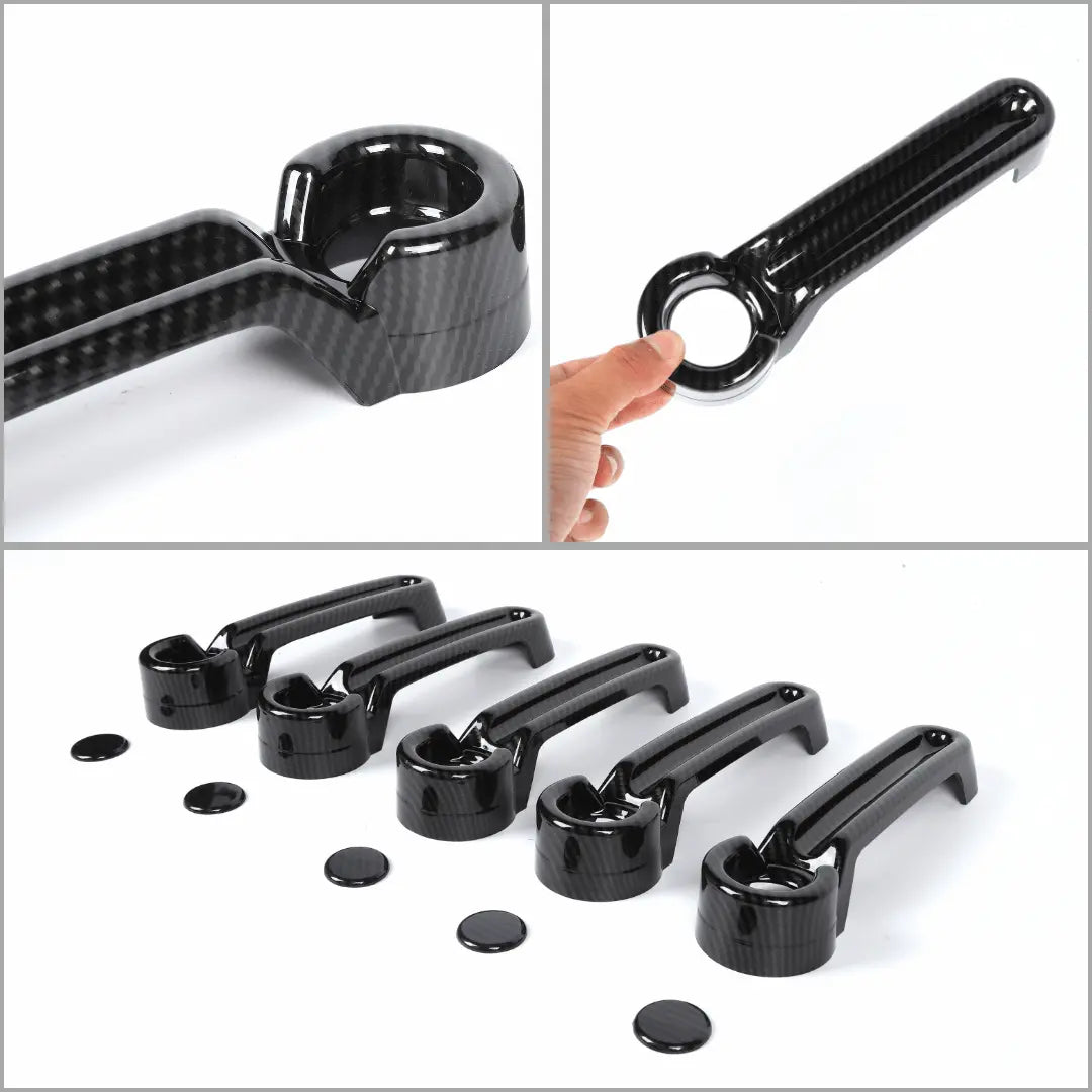 For 2007-2018 Jeep Wrangler JKU 4-Door Door & Tailgate Handle Cover Trim