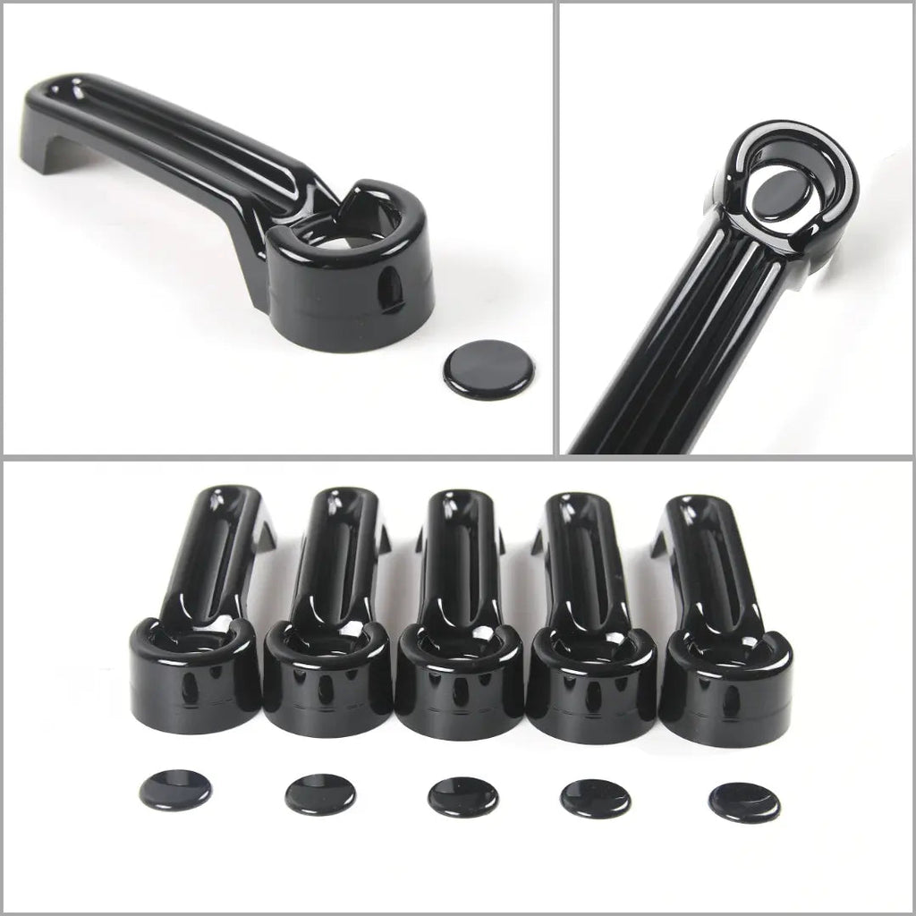 For 2007-2018 Jeep Wrangler JKU 4-Door Door & Tailgate Handle Cover Trim
