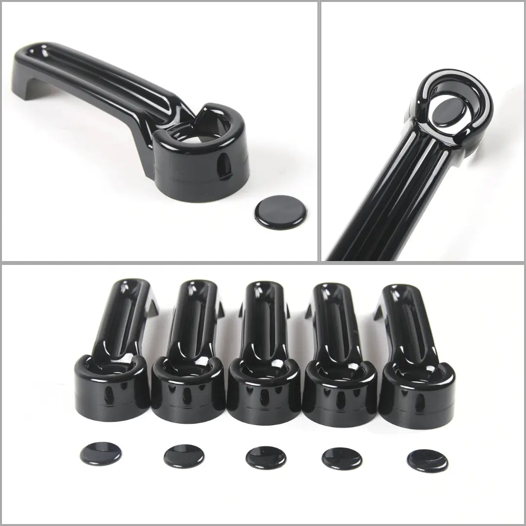 For 2007-2018 Jeep Wrangler JKU 4-Door Door & Tailgate Handle Cover Trim