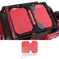 For 2007-2018 Jeep Wrangler JKU 4 Door Front & Rear Mesh Bikini Top Sunshade – UV Protection Soft Roof Cover