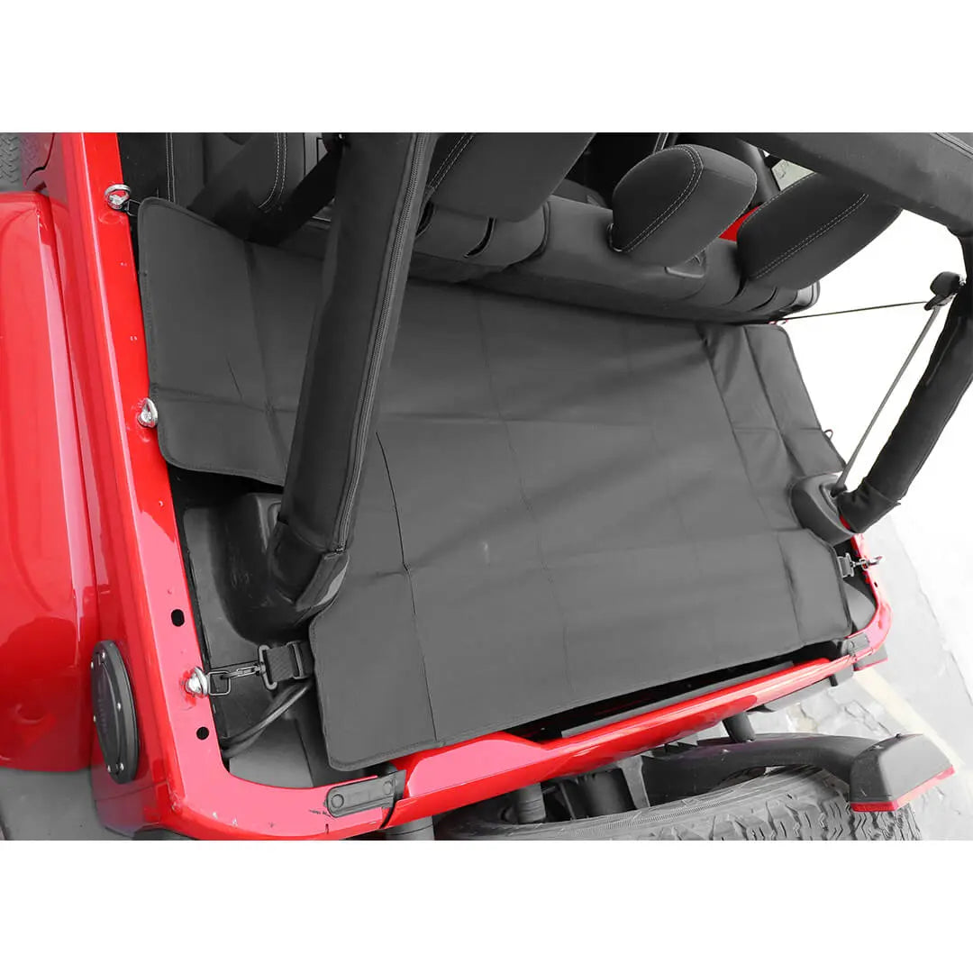 For 2007-2018 Jeep Wrangler JKU 4-Door Rear Cargo Cover Privacy Shade Trunk Luggage Cover