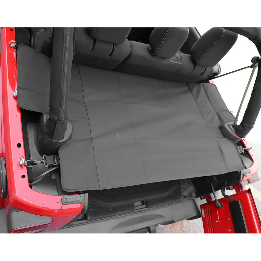 For 2007-2018 Jeep Wrangler JKU 4-Door Rear Cargo Cover Privacy Shade Trunk Luggage Cover