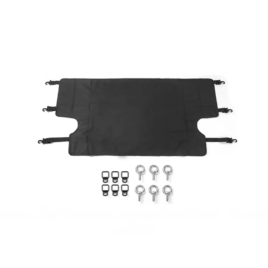 For 2007-2018 Jeep Wrangler JKU 4-Door Rear Cargo Cover Privacy Shade Trunk Luggage Cover