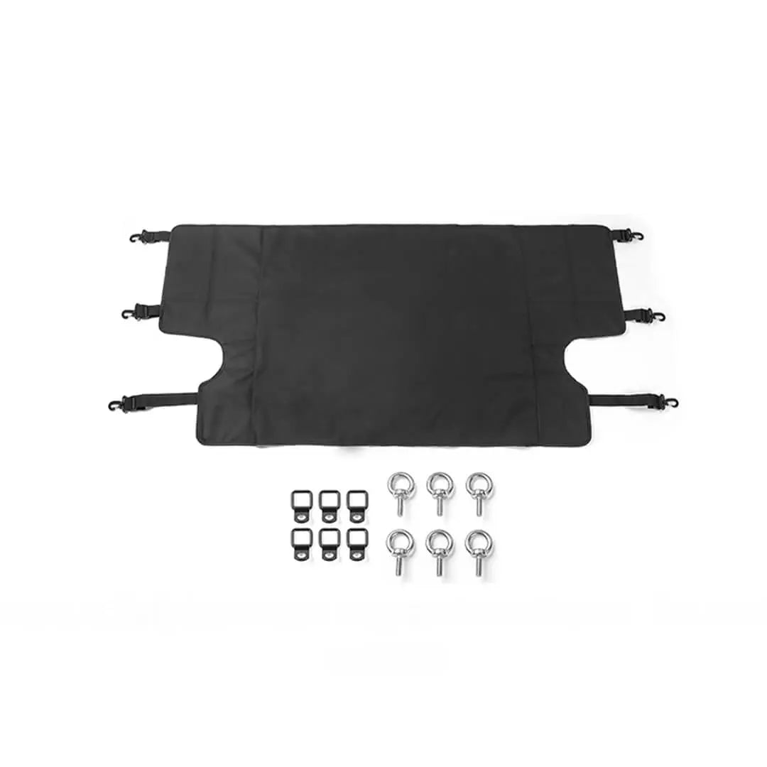 For 2007-2018 Jeep Wrangler JKU 4-Door Rear Cargo Cover Privacy Shade Trunk Luggage Cover