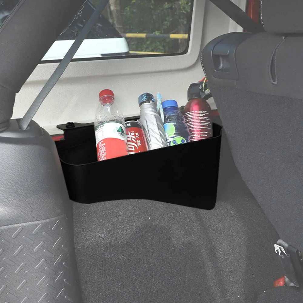 For 2007-2018 Jeep Wrangler JKU 4-Door Trunk Rear Cargo Storage Box Organizer, Compartment Box Bins, Black