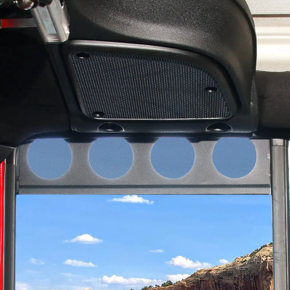 For 2007-2018 Jeep Wrangler JKU 4Door Rear Door Window Louver Air Vent Panel Trim Cover