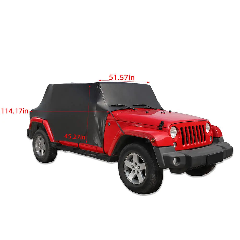 For 2007-2018 Jeep Wrangler JKU 4Door Waterproof Protection Cab Car Cover