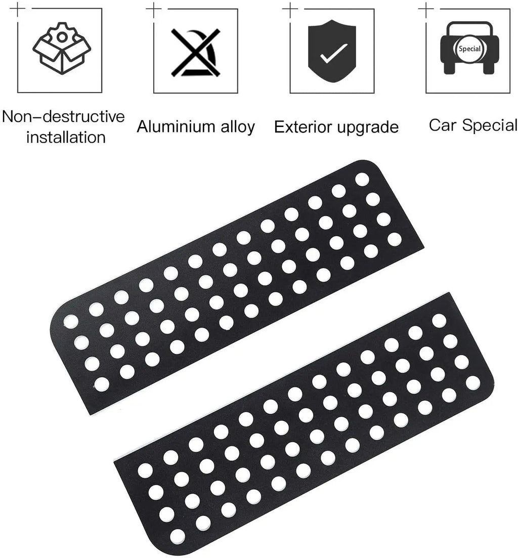 For 2007-2018 Jeep Wrangler JKU 4Doors Rear Door Window Glass Panel Trim Cover