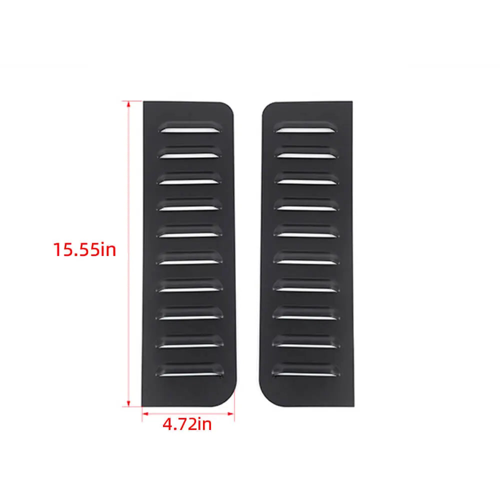 For 2007-2018 Jeep Wrangler JKU Rear Car Door Small Window Glass Cover 4 Door