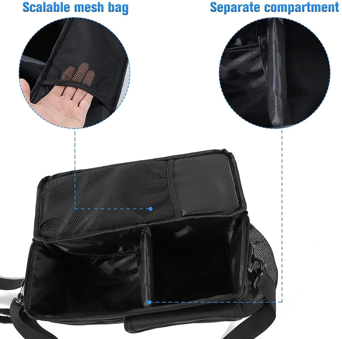 For 2007-2018 Jeep Wrangler JKU Rear Trunk Storage Bag Pockets Organizer, Durable Oxford