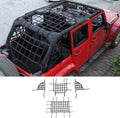 For 2007-2018 Jeep Wrangler JKU Unlimited 4 Door Cargo Net