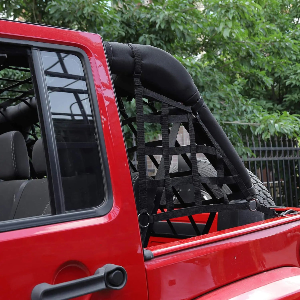 For 2007-2018 Jeep Wrangler JKU Unlimited 4 Door Cargo Net