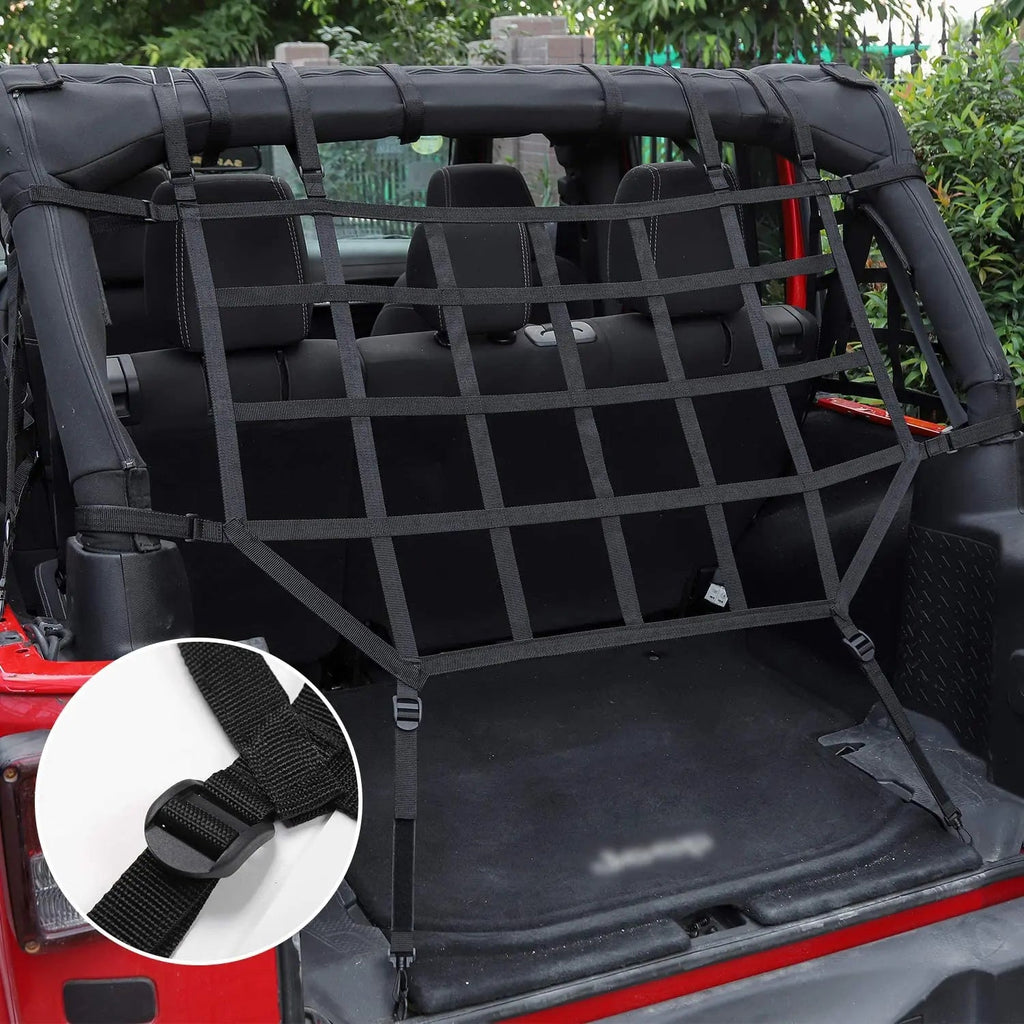 For 2007-2018 Jeep Wrangler JKU Unlimited 4 Door Cargo Net