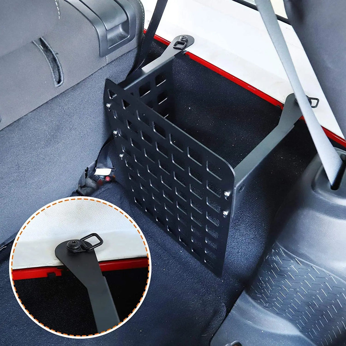 For 2007-2018 Jeep Wrangler JKU & Unlimited 4-Door Rear Trunk Cargo Rack Shelf Cargo Storage Box (Right Side)